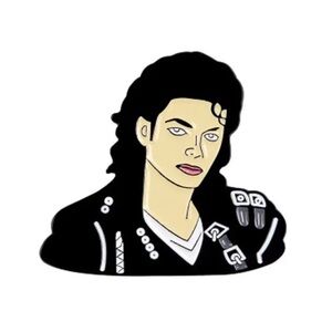 Michael Jackson Enamel Pin, Singer, Songwriter, Dancer, and King of Pop …